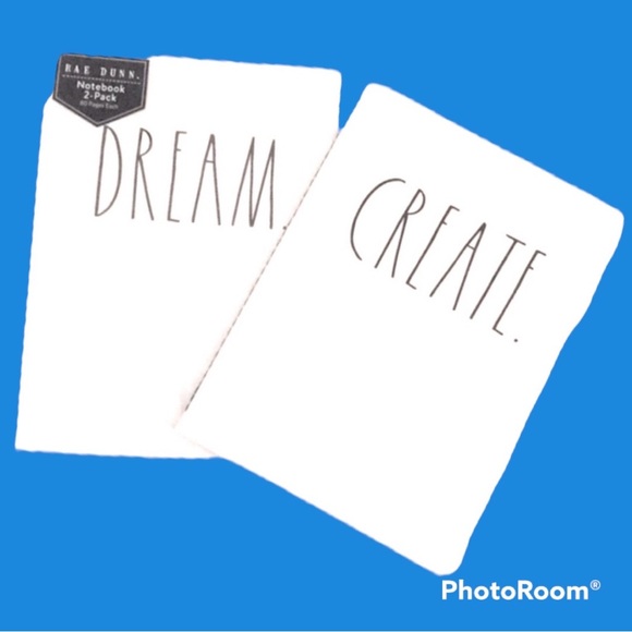Rae Dunn Notebooks DREAM/CREATE 2 pack - Picture 3 of 8